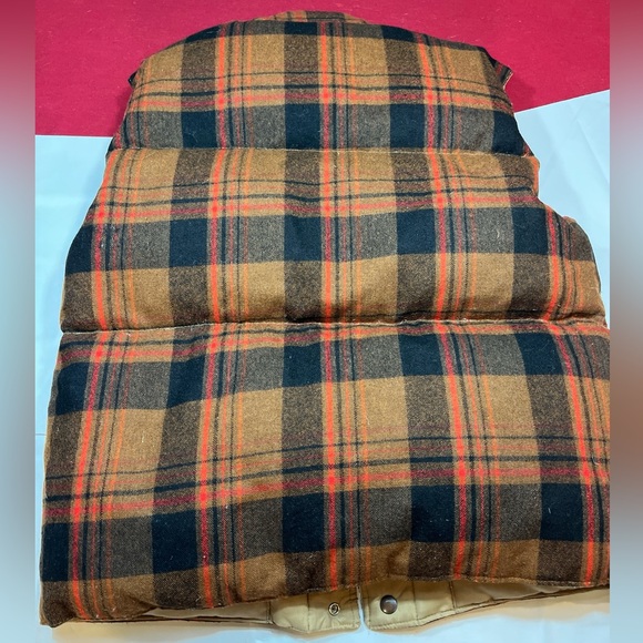 Gordon & Ferguson Field & Stream DOWN PUFFER VEST BROWN BLACK Plaid Reversible L - Picture 4 of 16